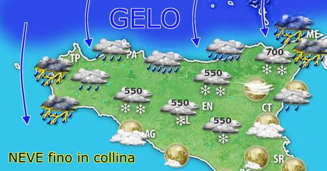 Previsioni meteo: maltempo in Sicilia. Per il forte vento ...
